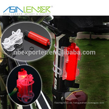 Asia Leader Einfache Installation ohne Werkzeuge passt auf jedem Fahrrad 1 * AAA Batterie Netzteil 3 Lighting Modes Bike Safety Light